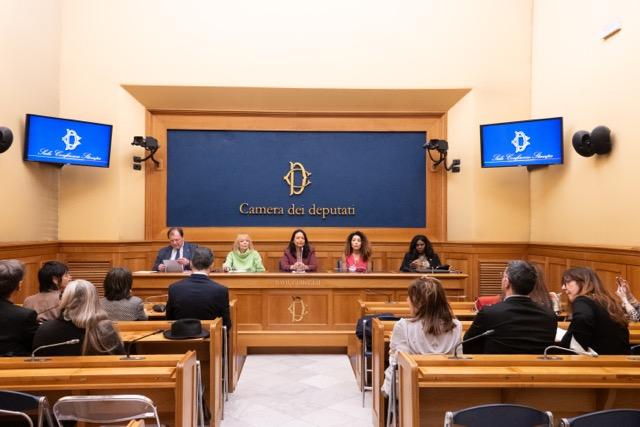 Patricia Mesa en la Cámara de Diputados de Roma